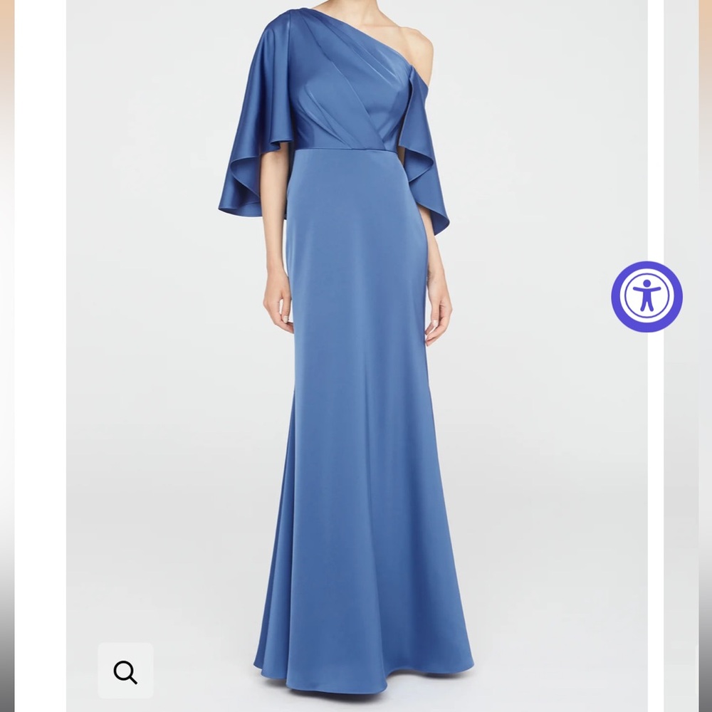 Theia Kia Cape Fit And Flare Gown size 8